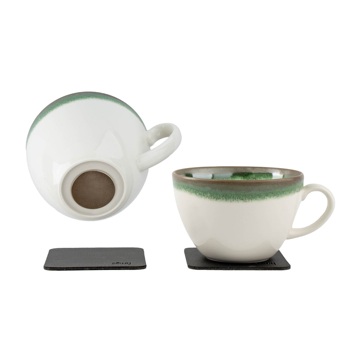 Silwy Tasse – 0,37 l, Porzellan, beige
