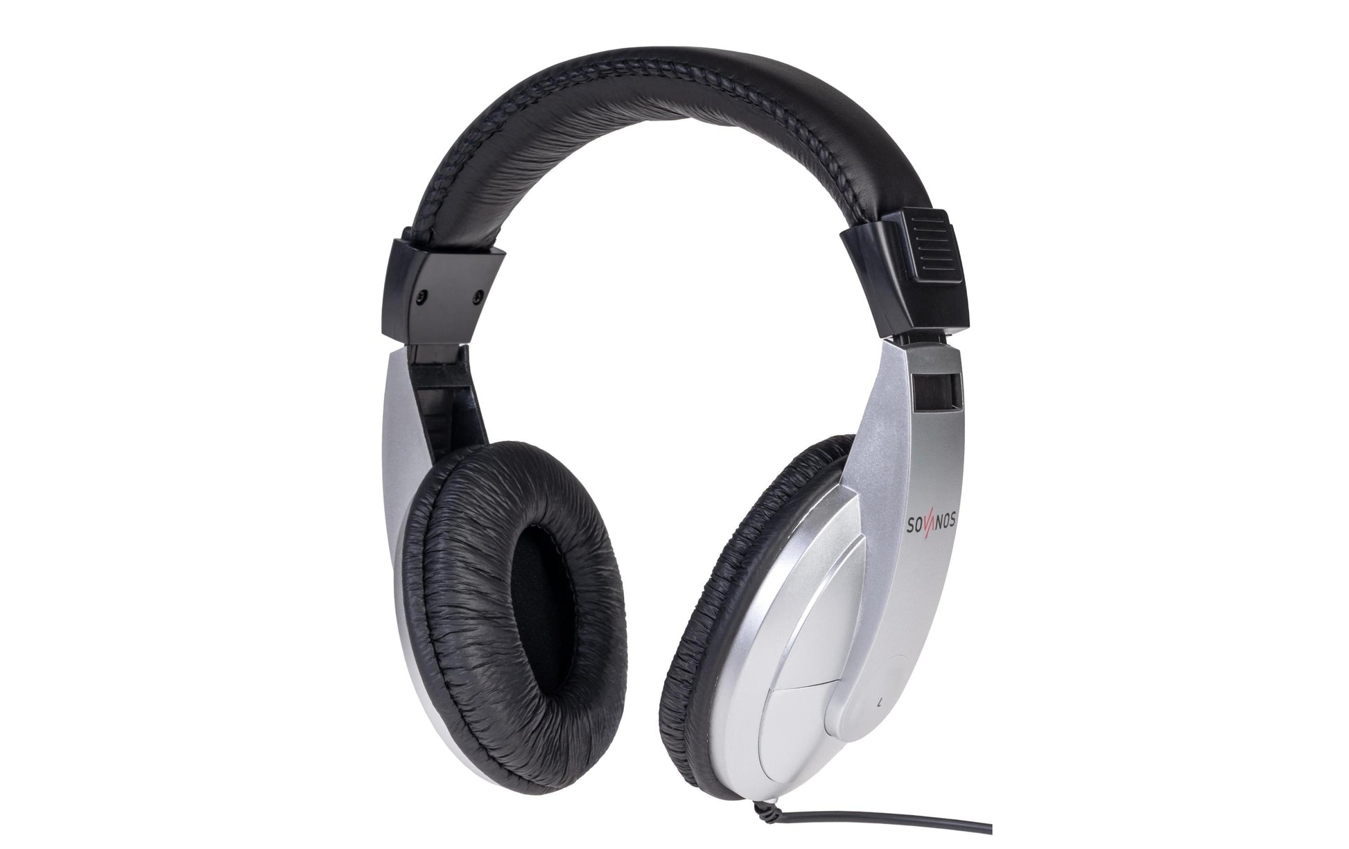 Sovanos SVH100-SI DJ-Kopfhörer – Over-Ear, Kabelgebunden, 3,5 mm Klinke, Silber