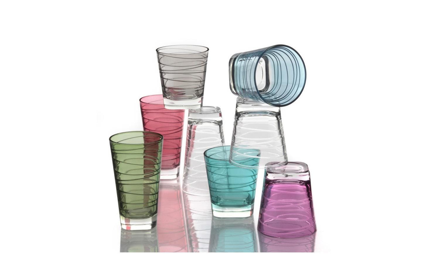 LEONARDO Trinkgläser – 6er Set, 250 ml, Ø 8,3 cm, Kalk-Natron-Glas, Transparent, spülmaschinenfest