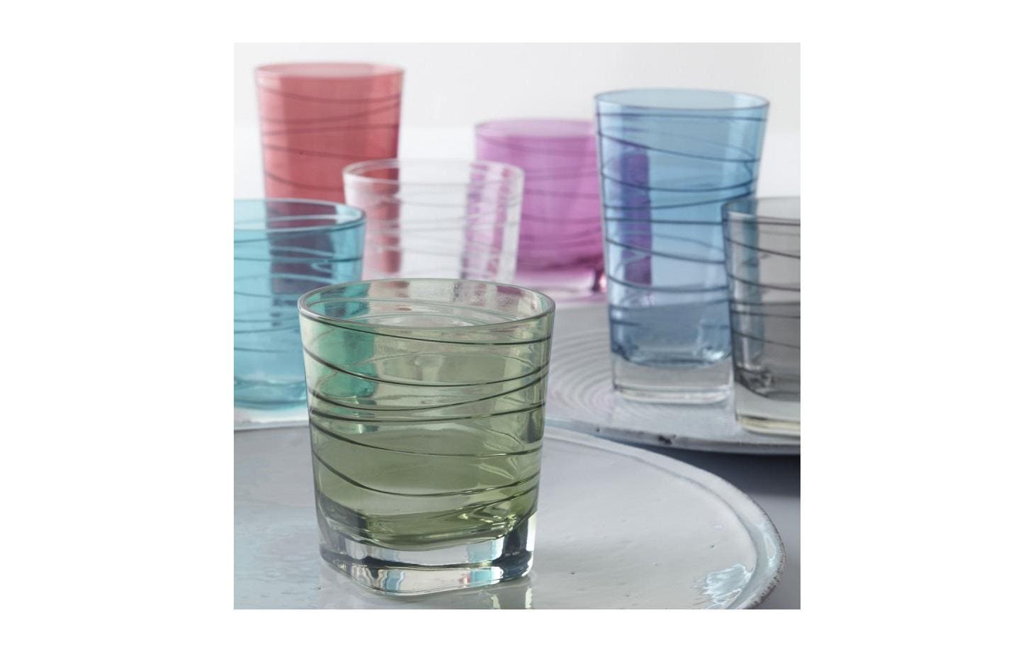 LEONARDO Trinkgläser – 6er Set, 250 ml, Ø 8,3 cm, Kalk-Natron-Glas, Transparent, spülmaschinenfest