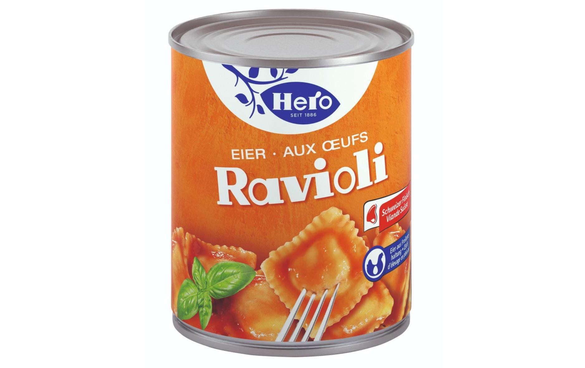 Hero Eier-Ravioli Rind & Tomate – 6×870 g