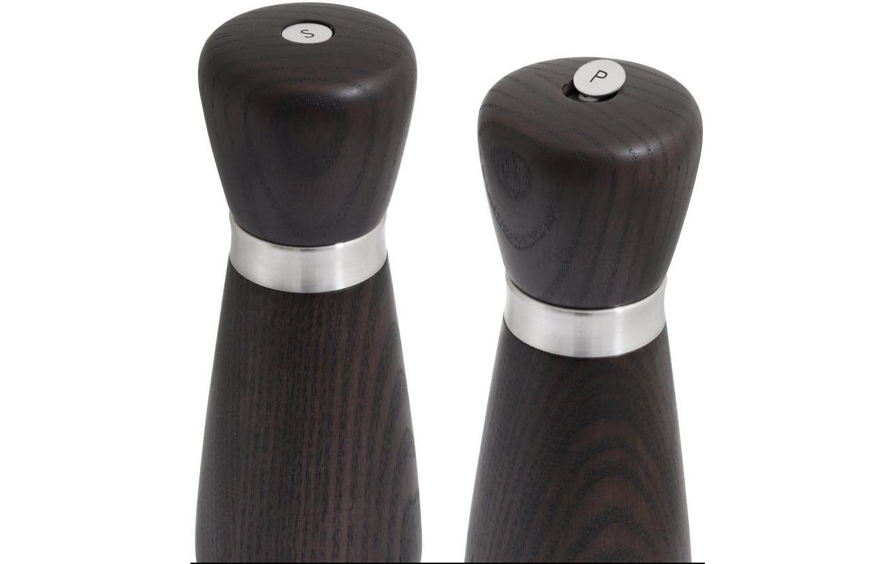 CrushGrind Salz-/Pfeffermühle 17 cm, Holz/Edelstahl, Dunkelbraun