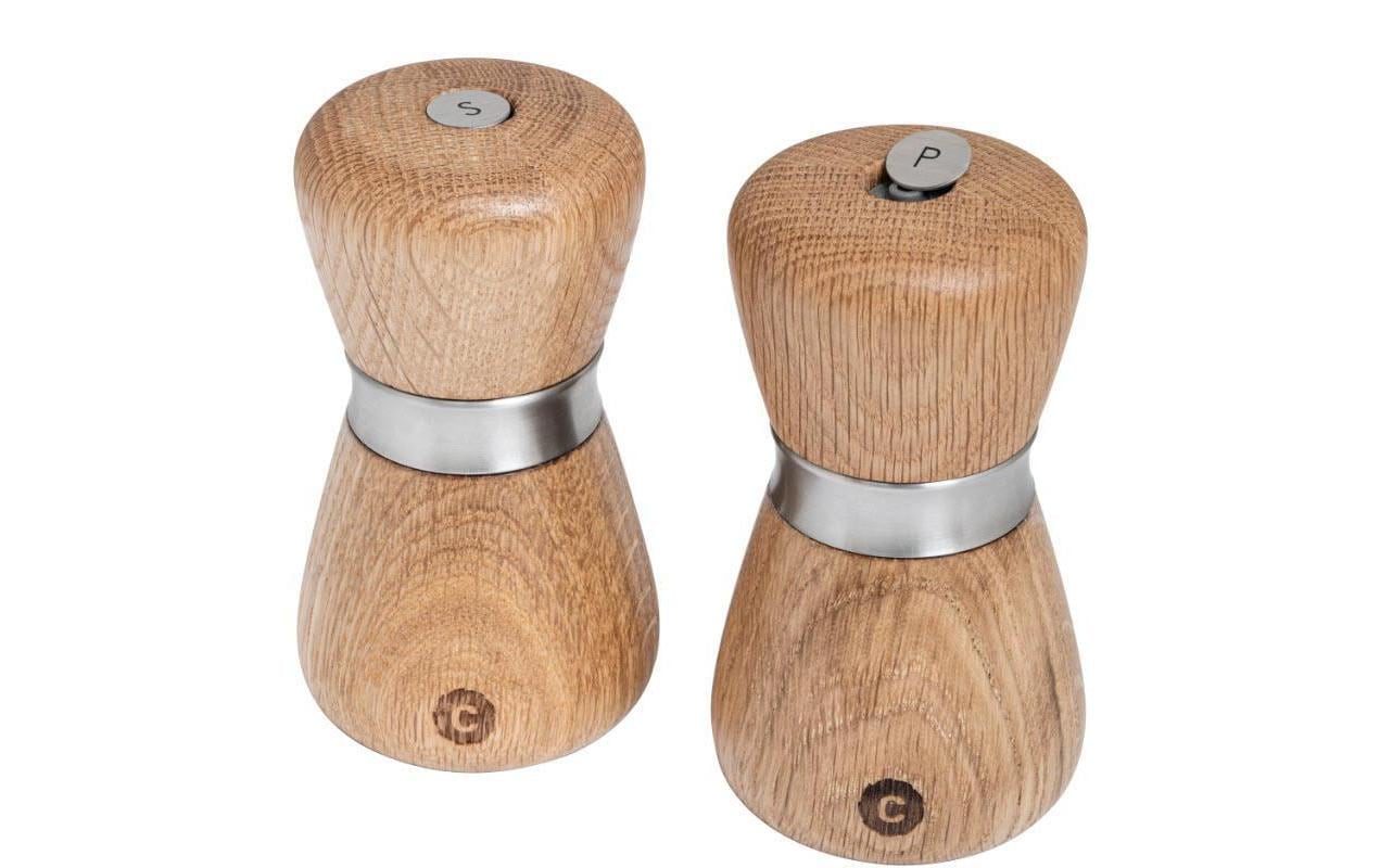 CrushGrind Salz-/Pfeffermühle 10 cm, Eiche/Edelstahl