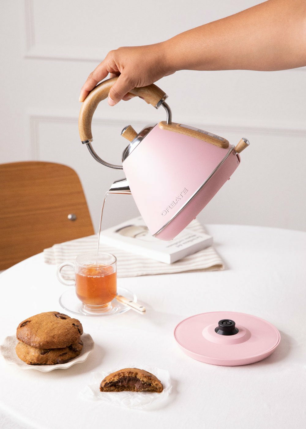 Create Wasserkocher – 1 l, Kunststoff/Metall, Rosa