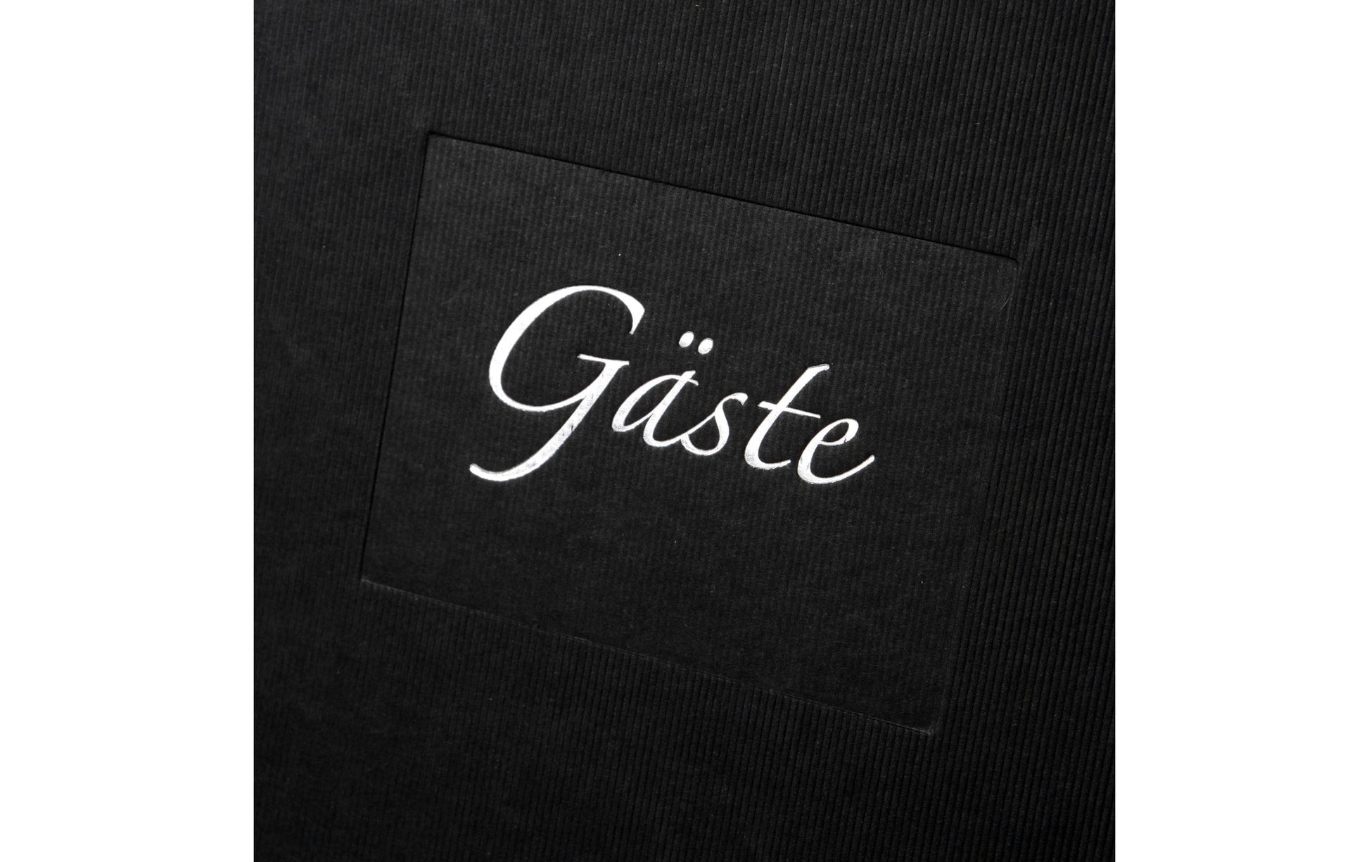 Goldbuch Gästebuch Uni – 176 Seiten – 230 × 250 mm – Hardcover, Kunststoff, Schwarz