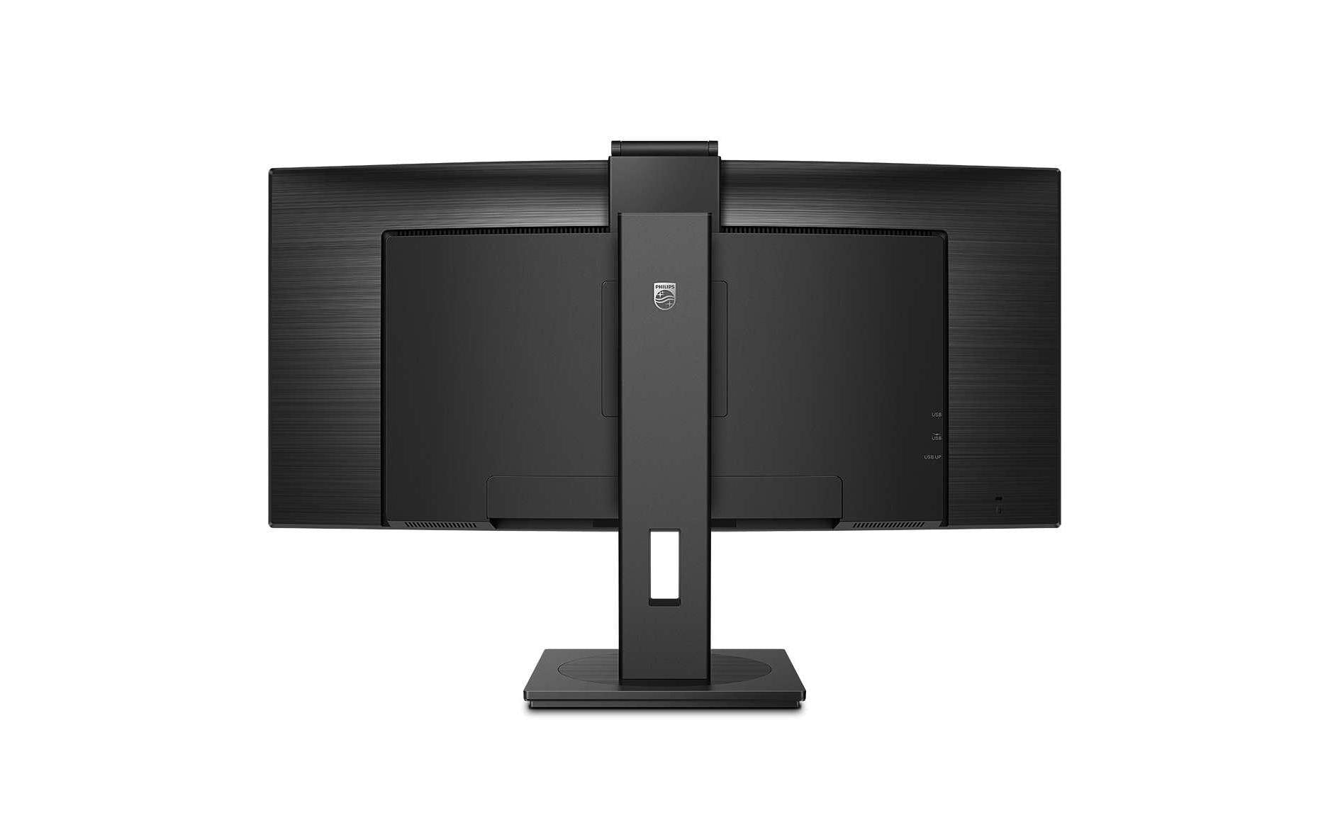 Philips 346P1CRH – Monitor, 34", 100 Hz, 500 cd/m², USB-C, Daisy Chain, KVM, Webcam, VESA 100 × 100, Schwarz