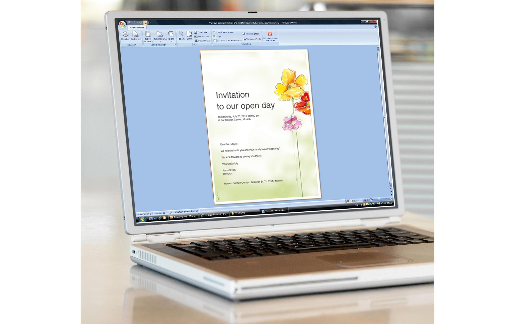 Sigel Designpapier Spring Flowers – A4, 90 g/m², 50 Blatt