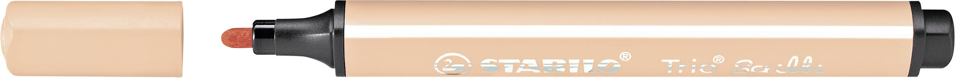 STABILO Filzstifte Trio Scribbi, Strichbreite 1,5–2 mm, auswaschbar, 8 Farben