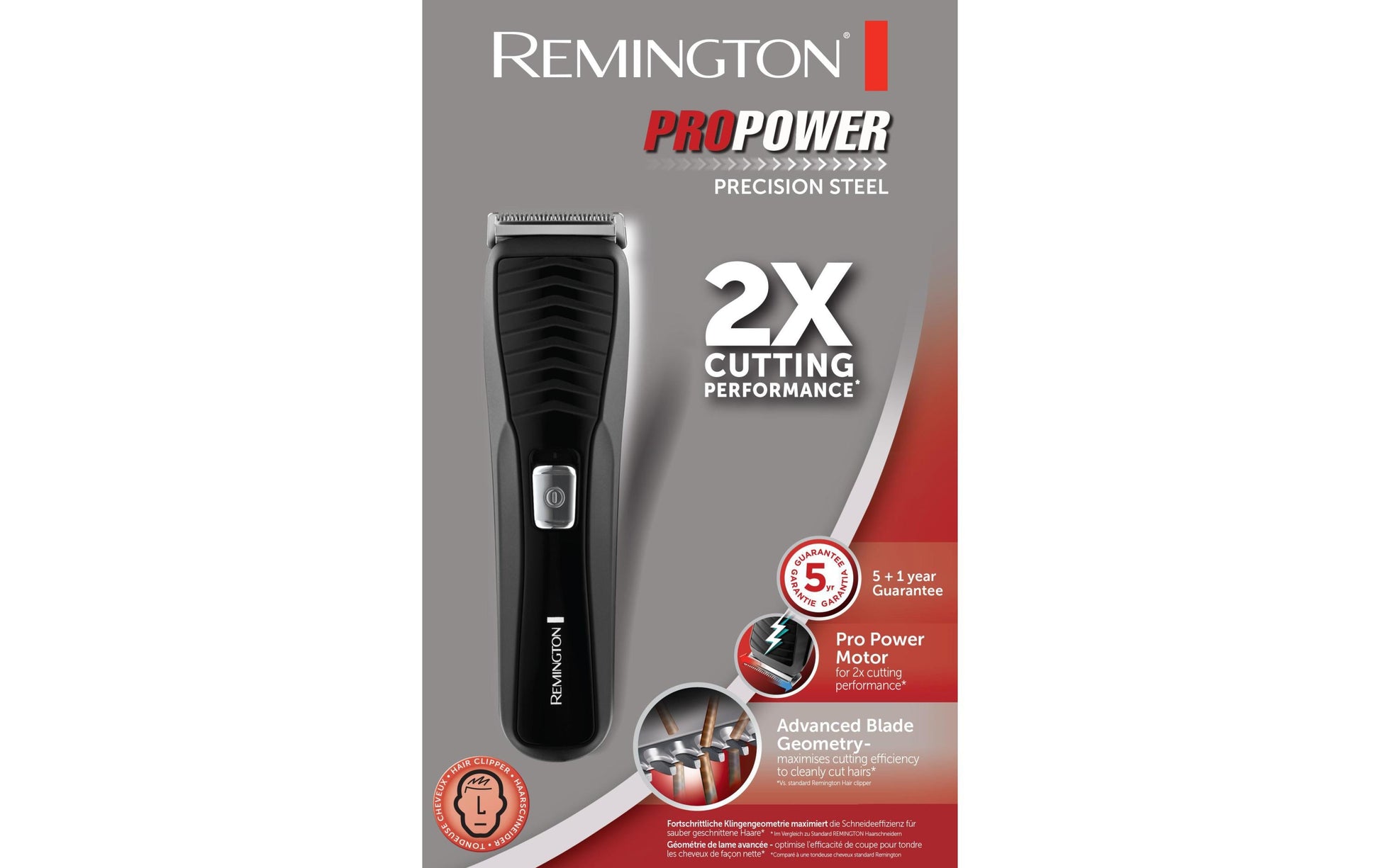 Remington Haarschneider HC7110 Pro Power – 17 Schnittstufen, 0,5–44 mm, schwarz
