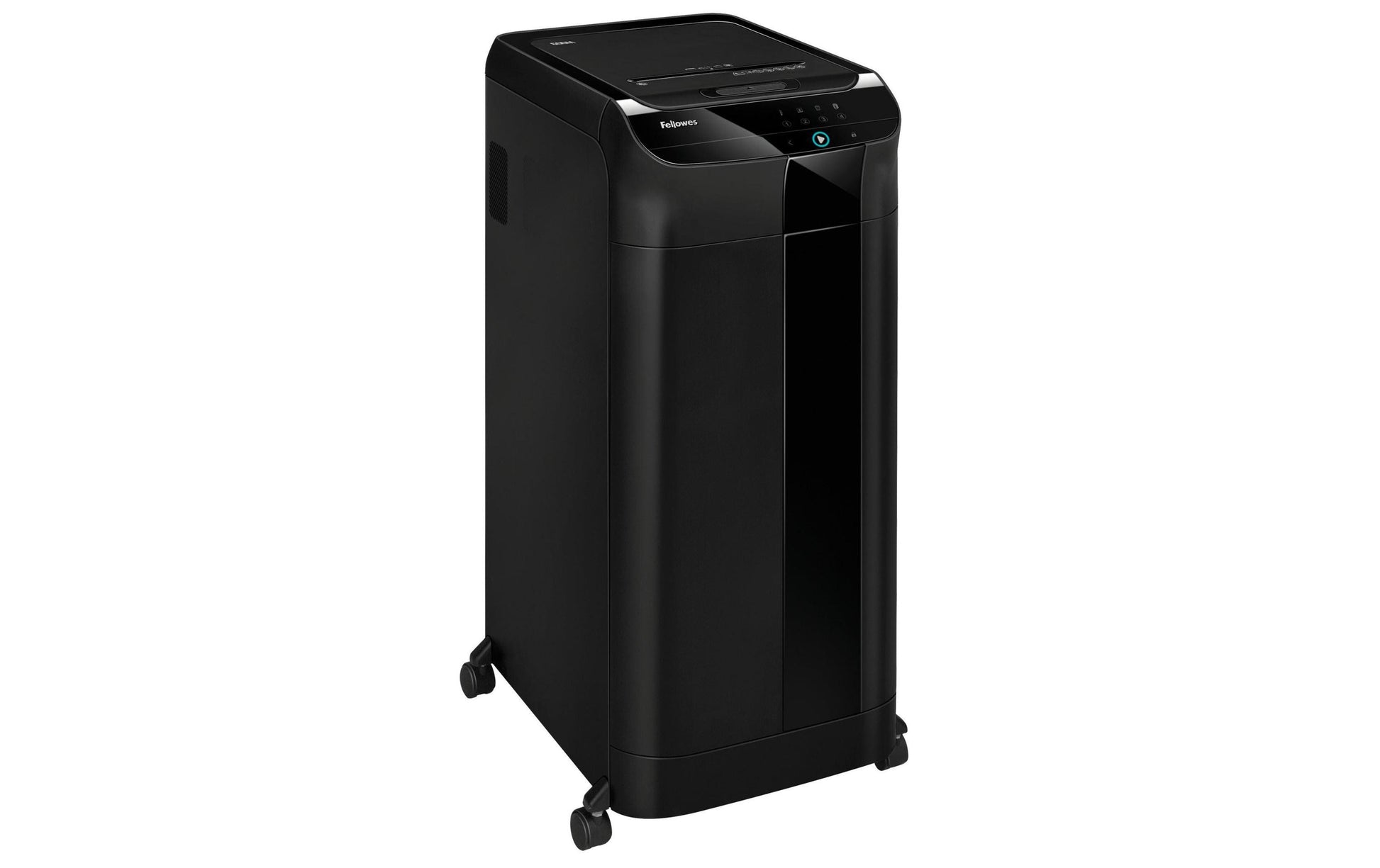 Fellowes AutoMax 600M – Aktenvernichter mit Autofeed 600 Blatt, DIN P-5, Mikroschnitt 2 × 12 mm, 83 l