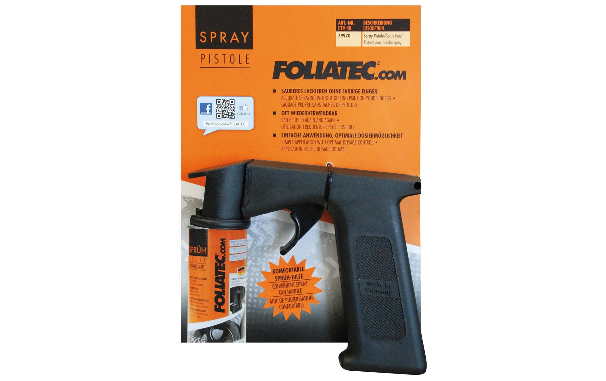 FOLIATEC Sprühpistole – für Sprühfolien-Dosen