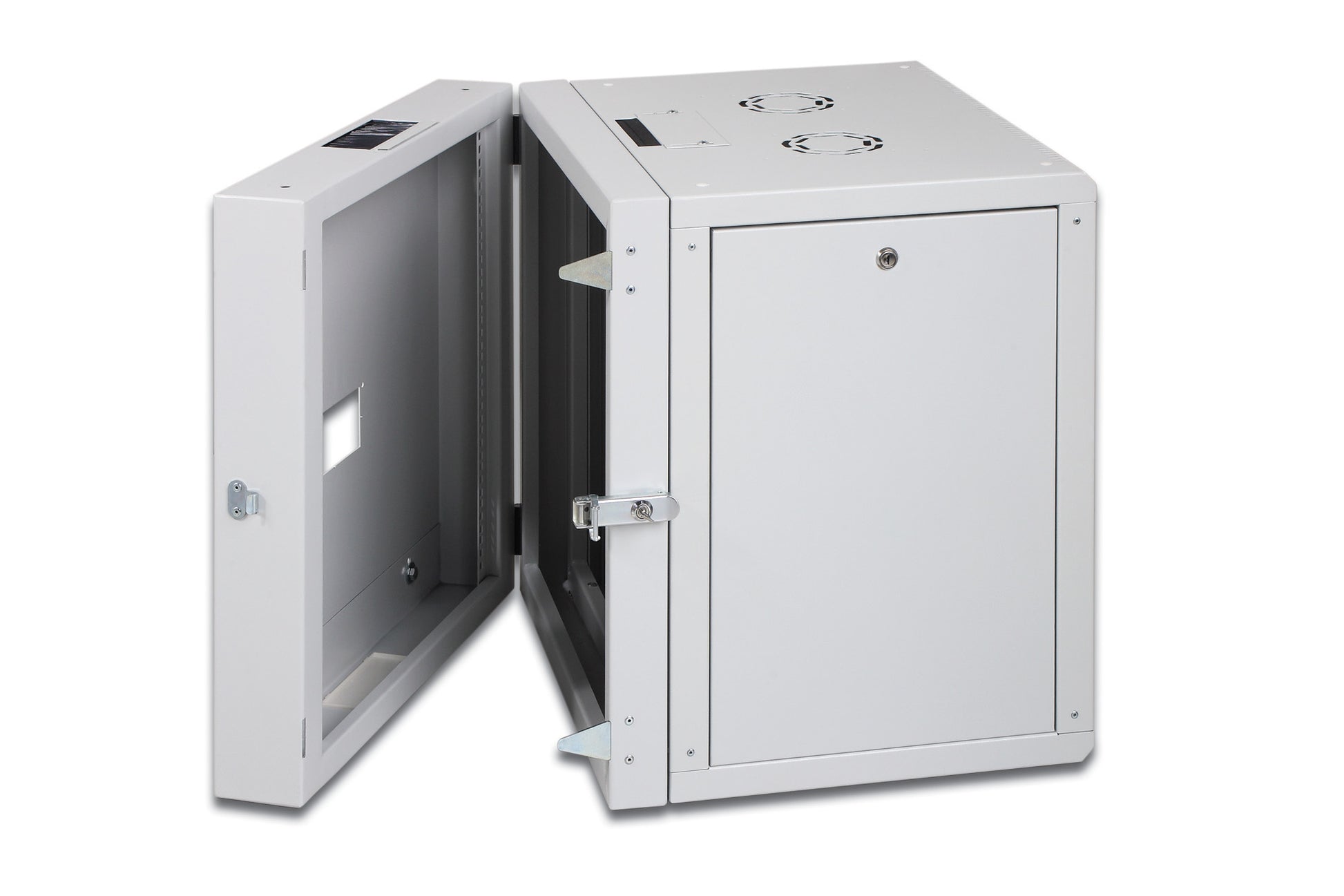 Digitus Unique – 19" Wandverteiler 16U, IP20, abschliessbar, 600 × 610 × 802 mm, lichtgrau
