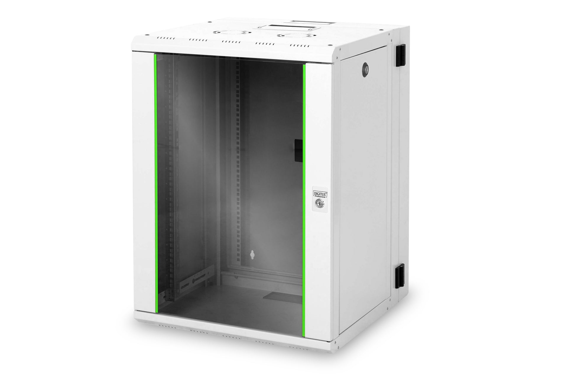 Digitus Unique – 19" Wandverteiler 16U, IP20, abschliessbar, 600 × 610 × 802 mm, lichtgrau