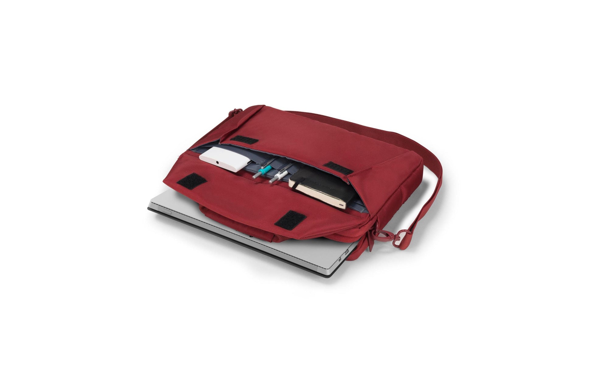 DICOTA Notebook-Tasche bis 11,6" – Schultergurt, Tragegriff – Rot