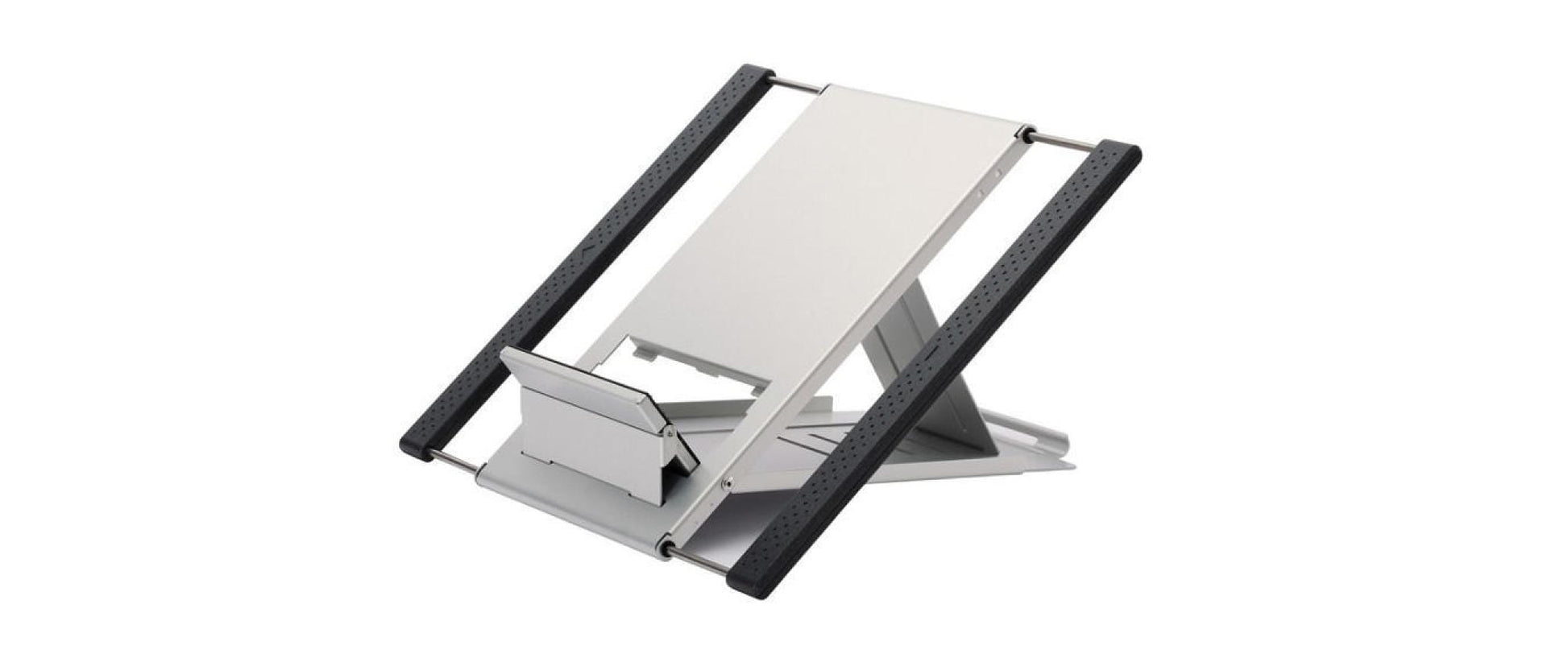 Neomounts Laptop-Ständer – bis 22"/5 kg, höhenverstellbar, neigbar – Silber