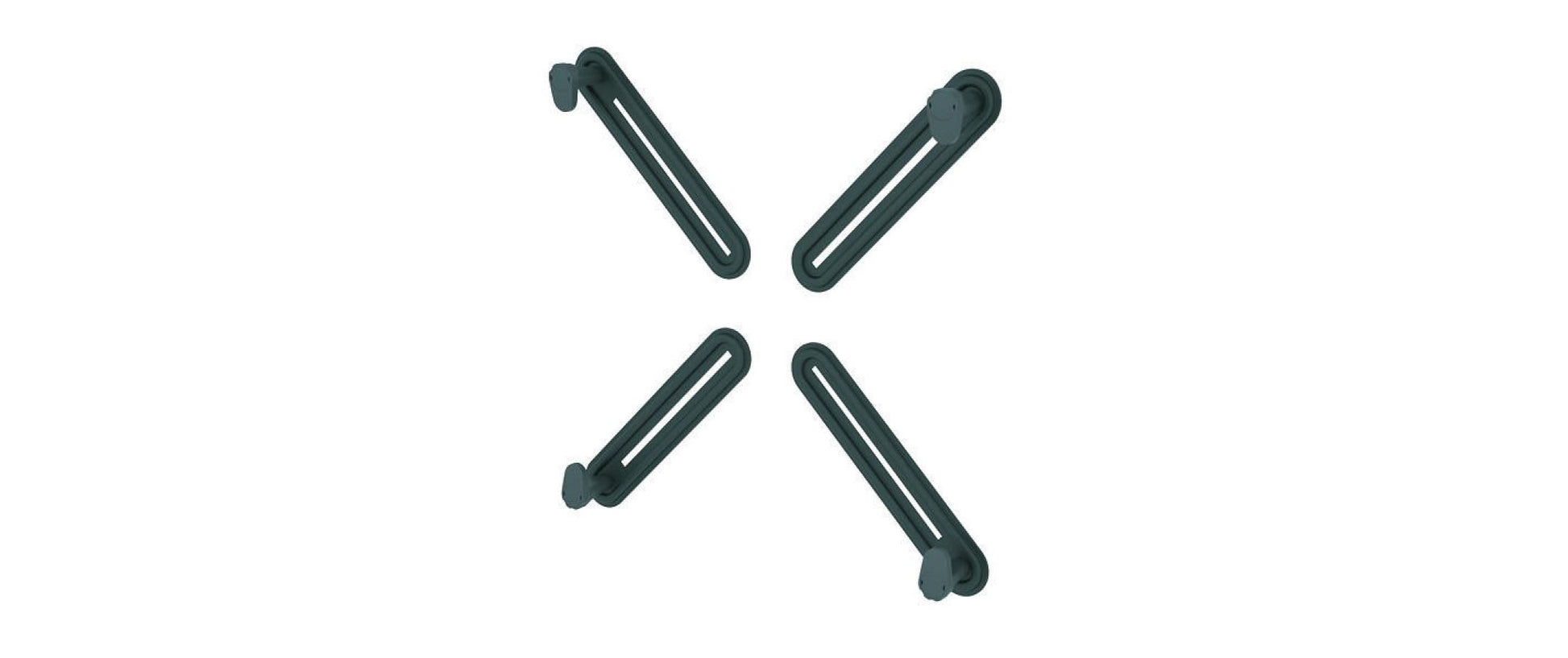 Neomounts VESA-Adapter – VESA 75 × 75/100 × 100 mm, bis 8 kg – für Monitore bis 27,0" – Schwarz