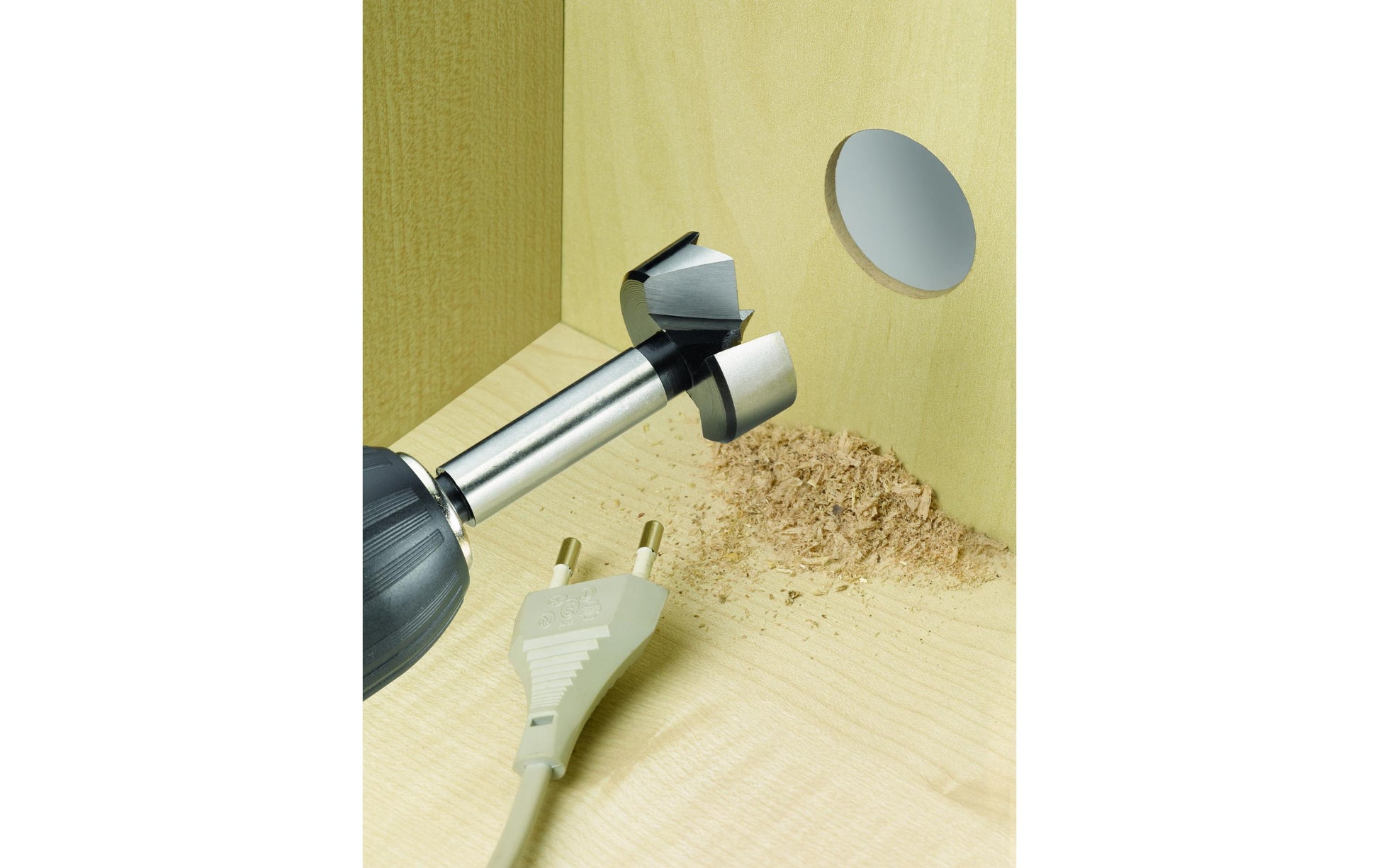 kwb Forstnerbohrer 25 mm Stahl Zylinderschaft 8 mm – für Holz