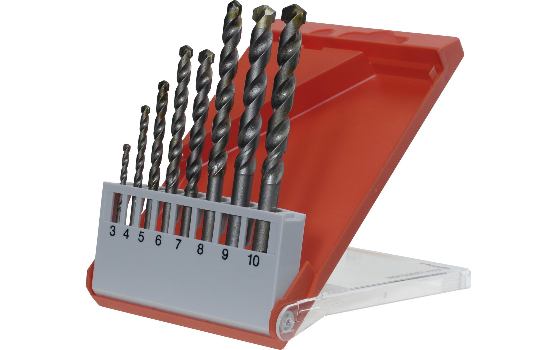 kwb Steinbohrersatz 3/4/5/6/7/8/9/10 mm – 160 mm – Zylinderschaft – für Mauerwerk & Beton – 8-tlg.