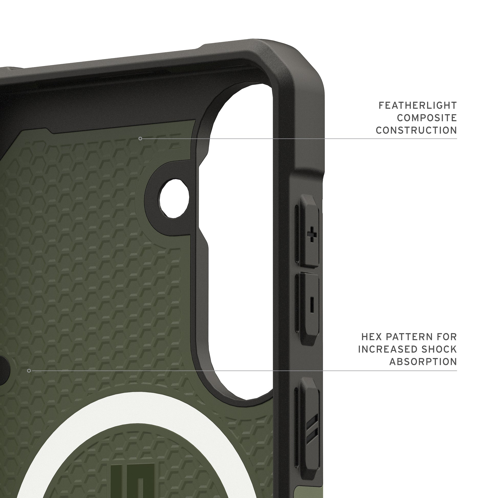 Urban Armor Gear UAG Pathfinder – Rückcover – für Samsung Galaxy S26+ – MagSafe, PC, Olive