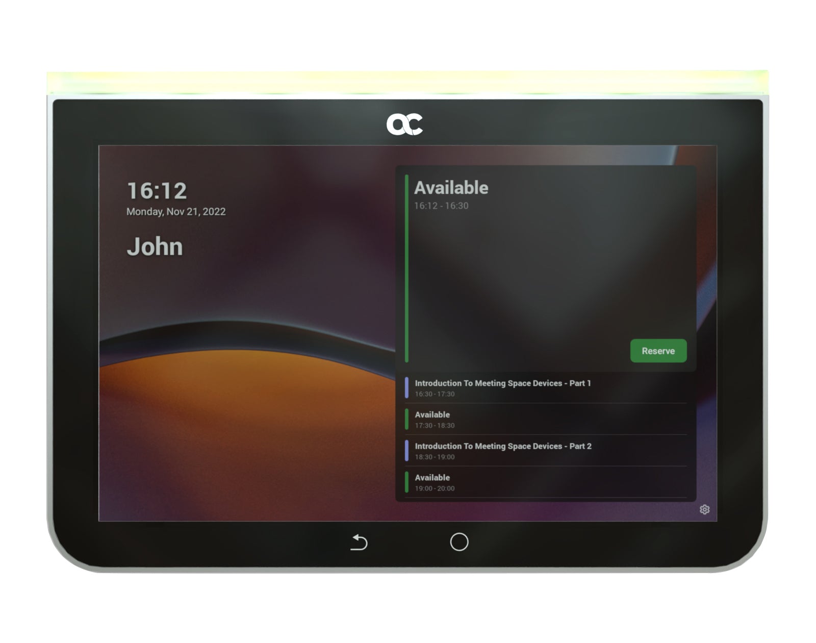 AudioCodes RX Panel Touch Scheduler – Touchpanel – 8,0", WLAN/LAN/PoE, Schwarz, für Microsoft Teams Rooms
