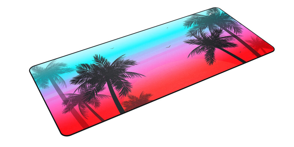 CHERRY XTRFY GP5 Miami XL – Gaming-Mauspad – 920 × 400 mm, Stoff, Gummi, Mehrfarbig (Blau)