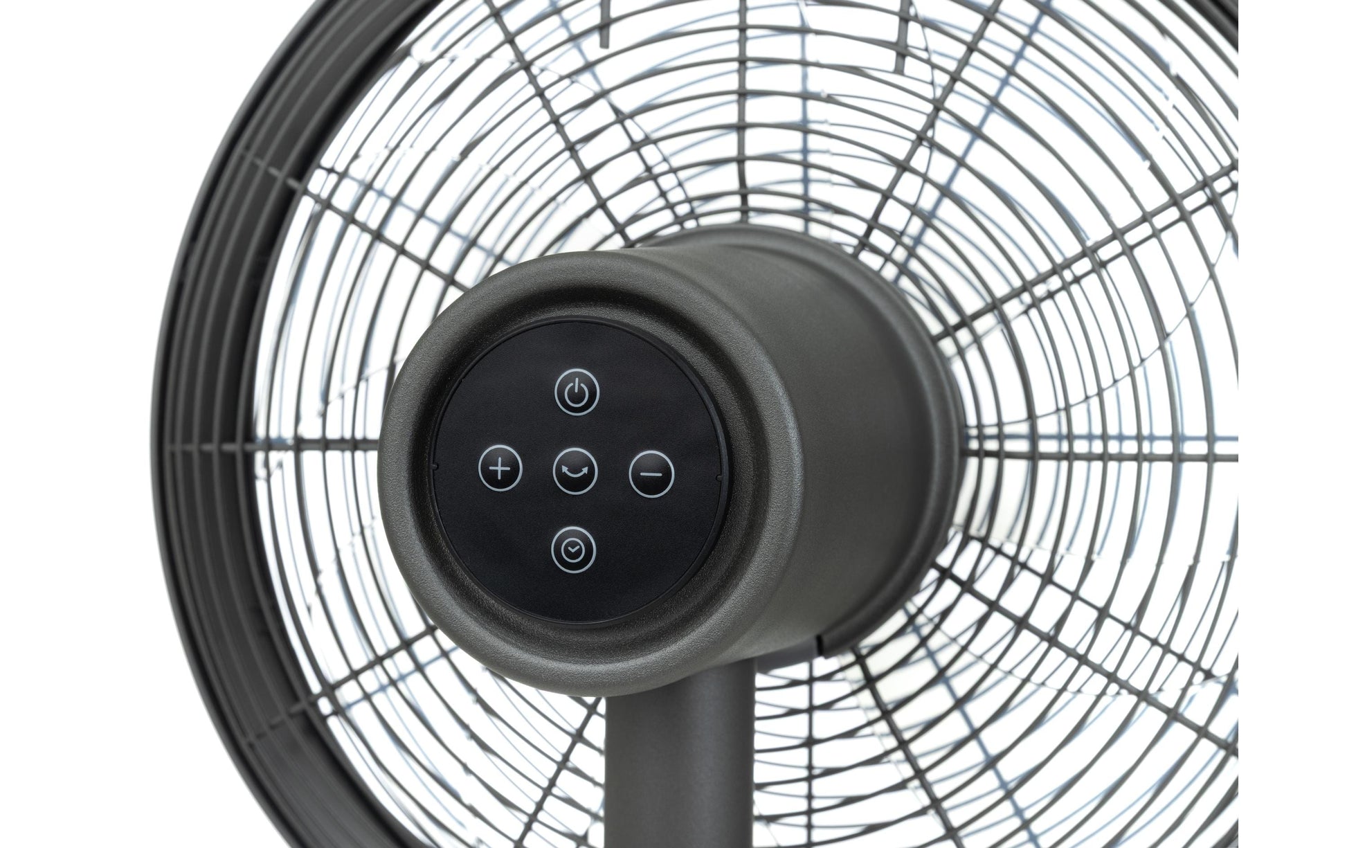 Furber. FURBER Standventilator Vayu-Touch Maxi – 35 cm, 8 Stufen, oszillierend, Timer, Fernbedienung, 20 W, Grau