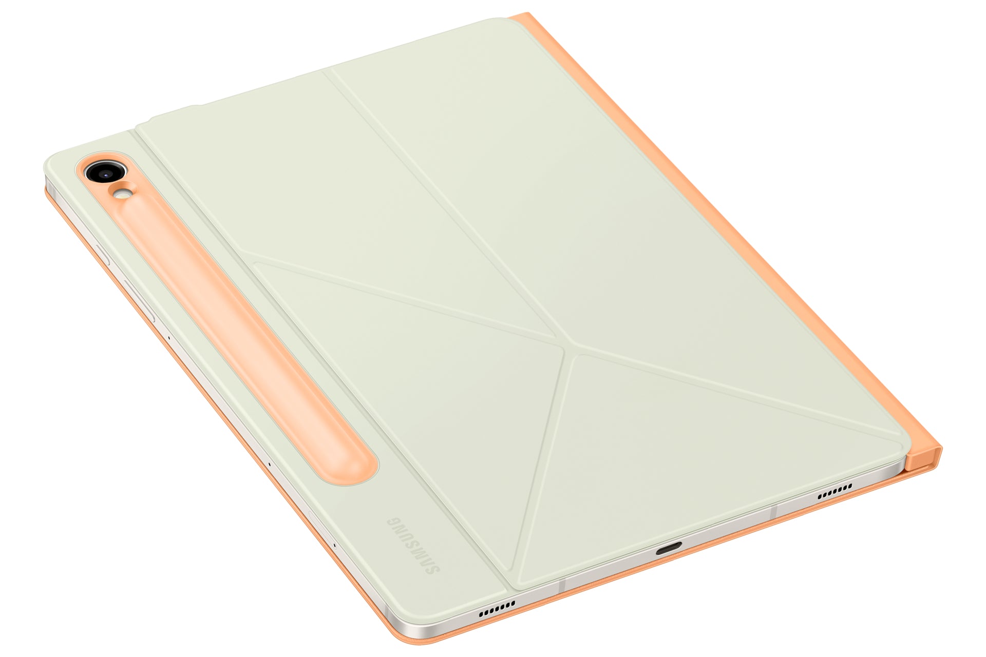 Samsung Book Cover EF-BX710 Notebook-Schutzhülle – für Galaxy Tab S9, S9 FE (11"), Kunststoff, Orange