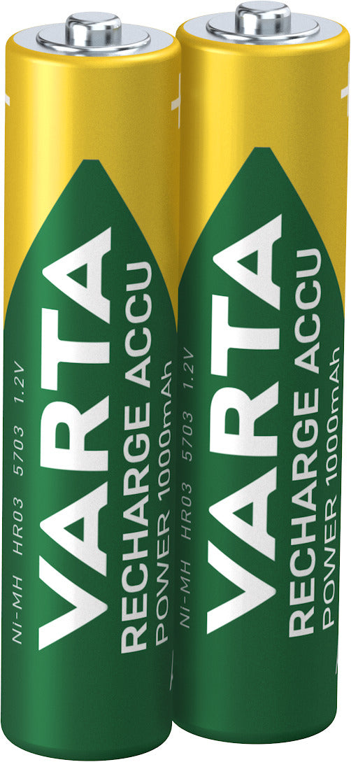 Varta R2U Akku 1,2 V 1000 mAh 1,20 Wh Ni-MH – für AAA Geräte