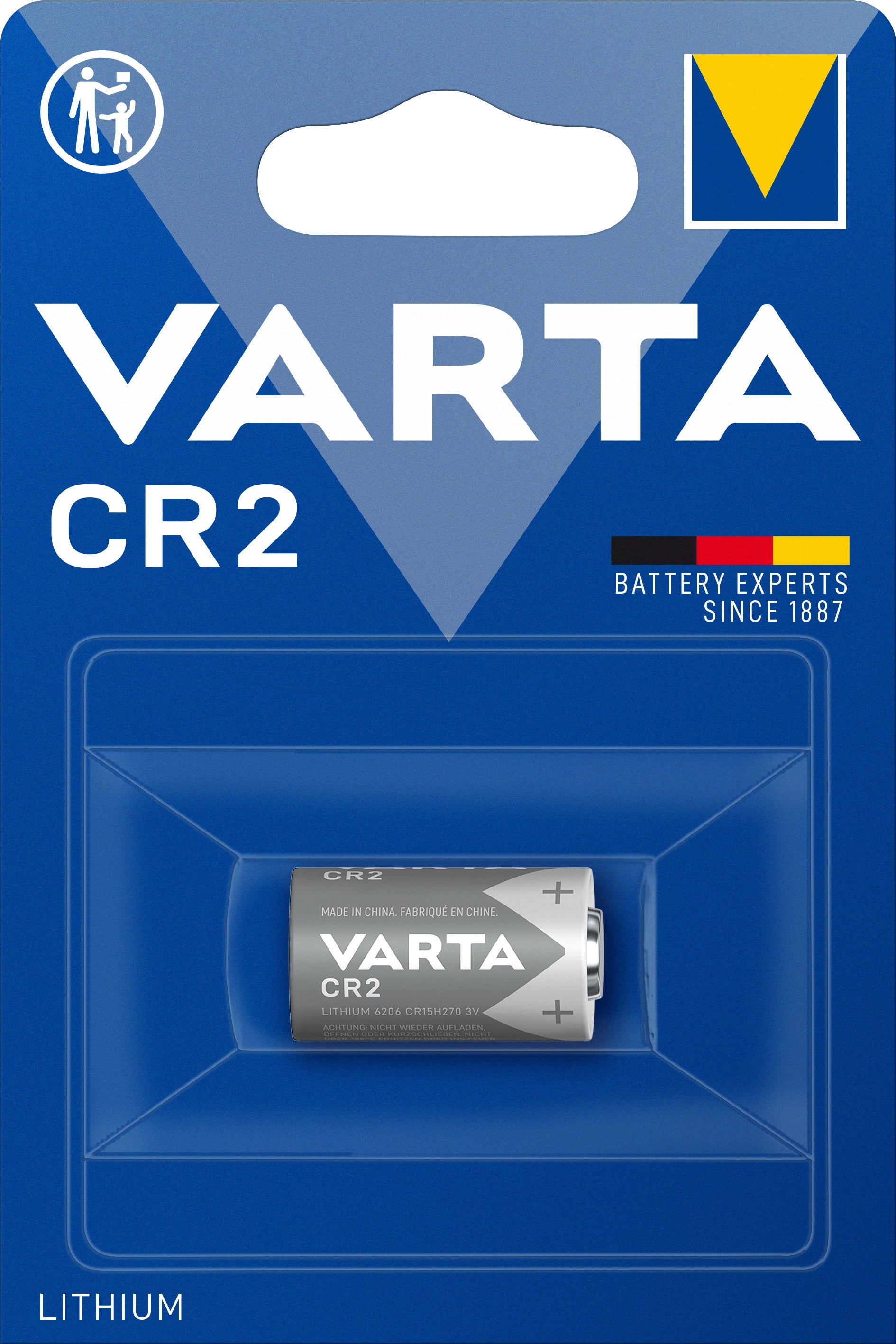 Varta CR2 Batterie, Lithium, 3 V – 1 Stk.