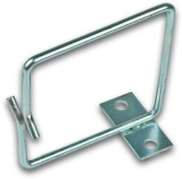 Wirewin Kabelhalter, 19", 80×80×80 mm, aus Metall, Fixierung links, Öffnung rechts – Silber