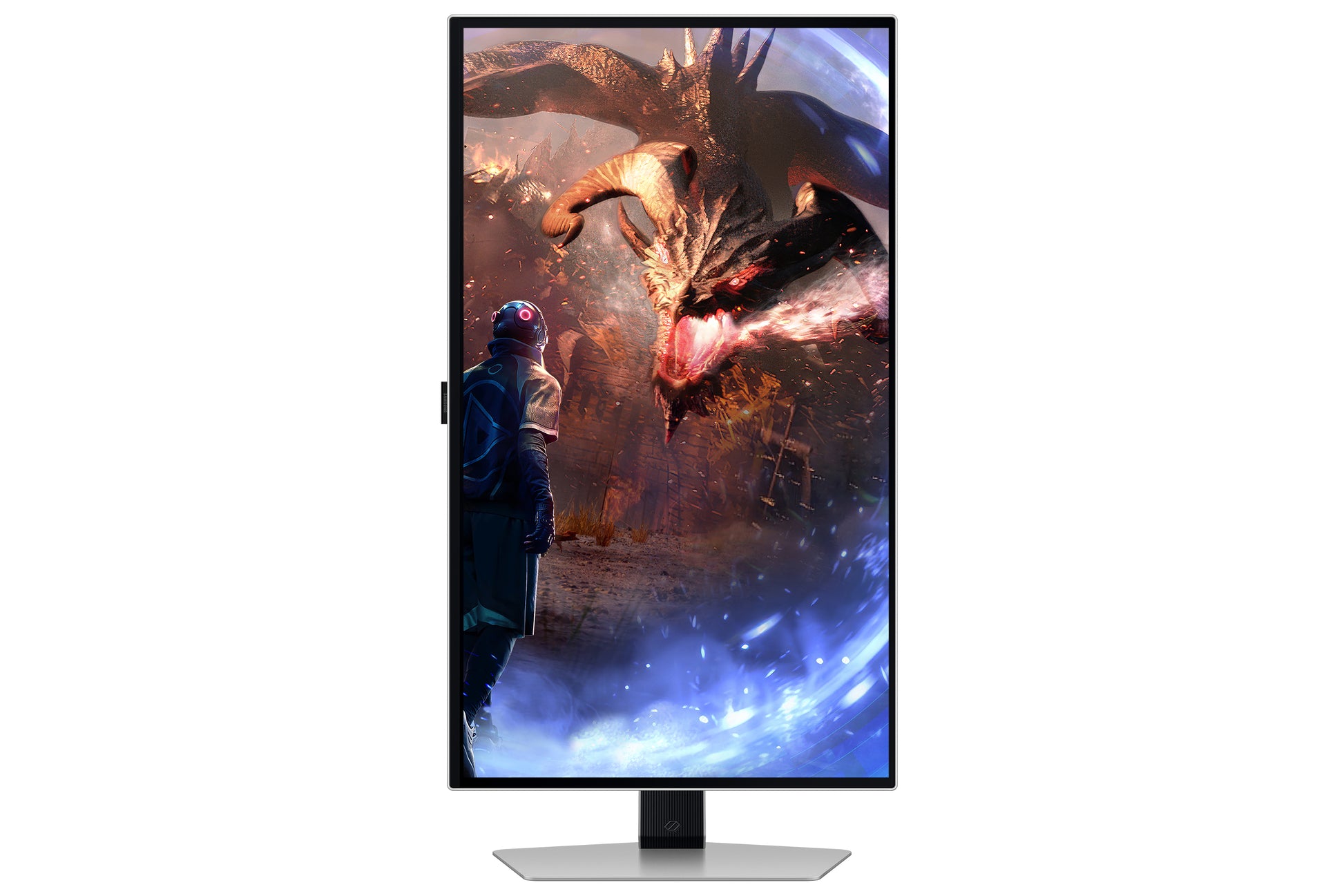 Samsung Odyssey G60Sd – Monitor, 27", 2560 × 1440 (WQHD), OLED, Silber
