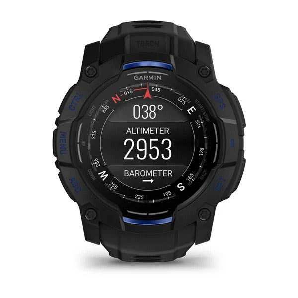 Garmin Instinct 3 50 mm GPS – Aluminium Schwarz, Sportarmband, 100 m, für iPhone