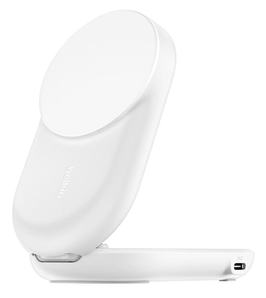 Belkin ULTRACHARGE Ladestation – 25 W, Qi2, magnetisch, klappbar, 2-in-1 – für Qi2-kompatible Geräte