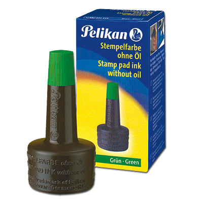Pelikan Stempelfarbe – 28 ml, grün, Kunststoff, ohne Öl