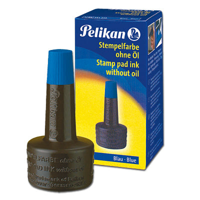 Pelikan Stempelfarbe – 28 ml, Kunststoff, ohne Öl, Blau
