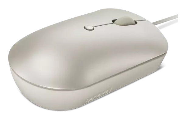 Lenovo 540 – Maus – Kabelgebunden (USB-C), Beidhändig, Sand