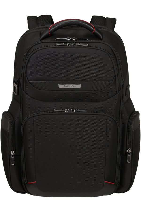 Samsonite Pro-DLX 6 3V Notebook-Rucksack – für Notebooks bis 17,3", RFID-Fach, USB-Anschluss, Nylon, schwarz