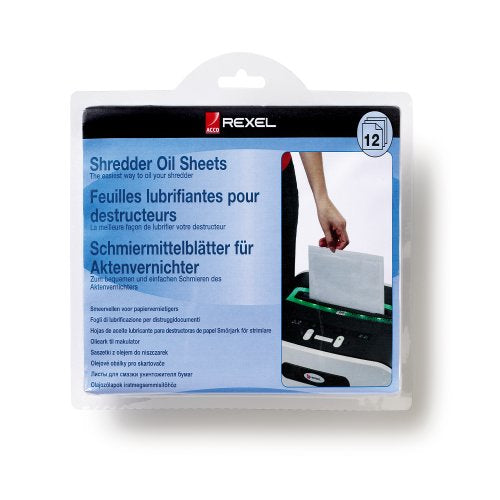 Rexel Aktenvernichter-Ölblätter – 12 Stk.