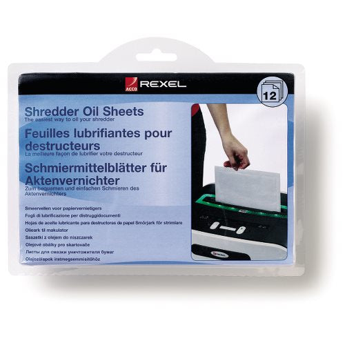 Rexel Aktenvernichter-Ölblätter – 12 Stk.