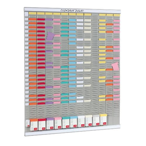 Nobo Jahresplaner, magnetisch, trocken abwischbar, Montagesatz inkl. – 80 × 96 cm, Grau
