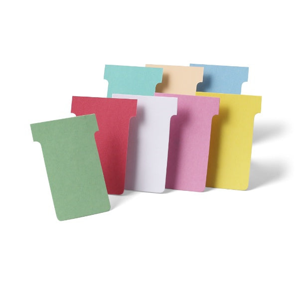 Nobo T-Karten für Planungstafeln, Karton 170 g/m², 15 × 60 mm, Gelb, 100 Stk.