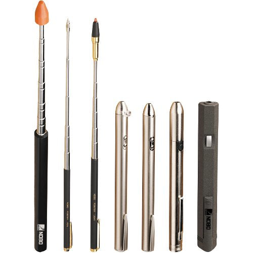 Nobo Teleskopzeigestab – 22,3–117,5 cm, Schwarz/Silber