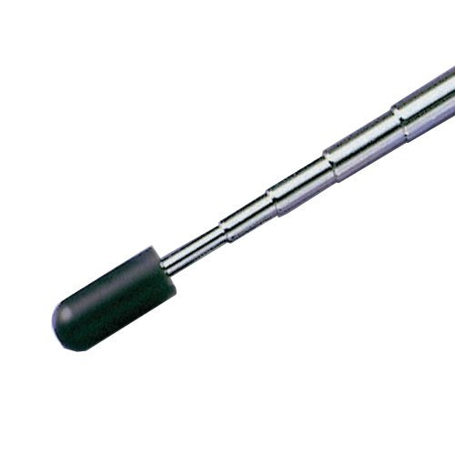 Nobo Teleskopzeigestab – 13–62,5 cm, schwarz/silber, mit Kugelschreiber