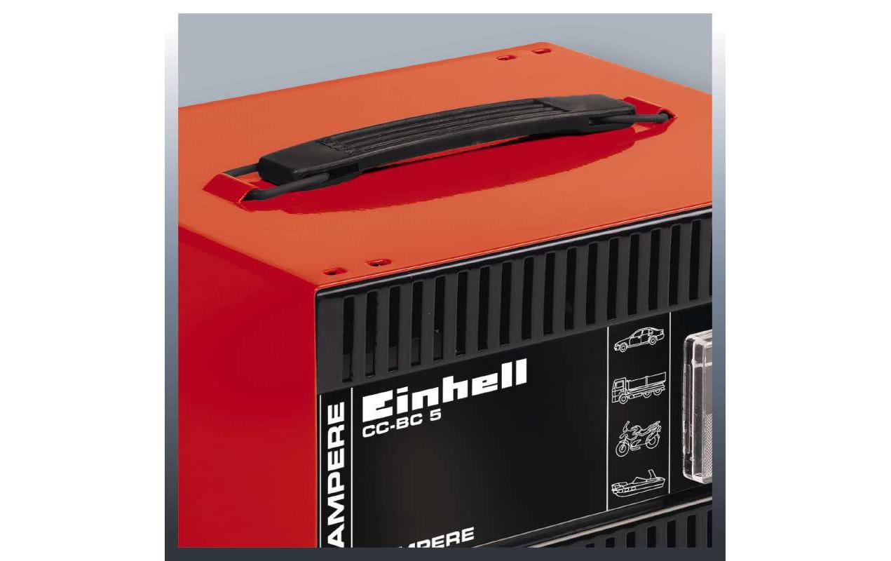 Einhell automotive Automatik-Batterie-Ladegerät – 5 A, 12 V, für Autos, Blei (Pb), 80 Ah
