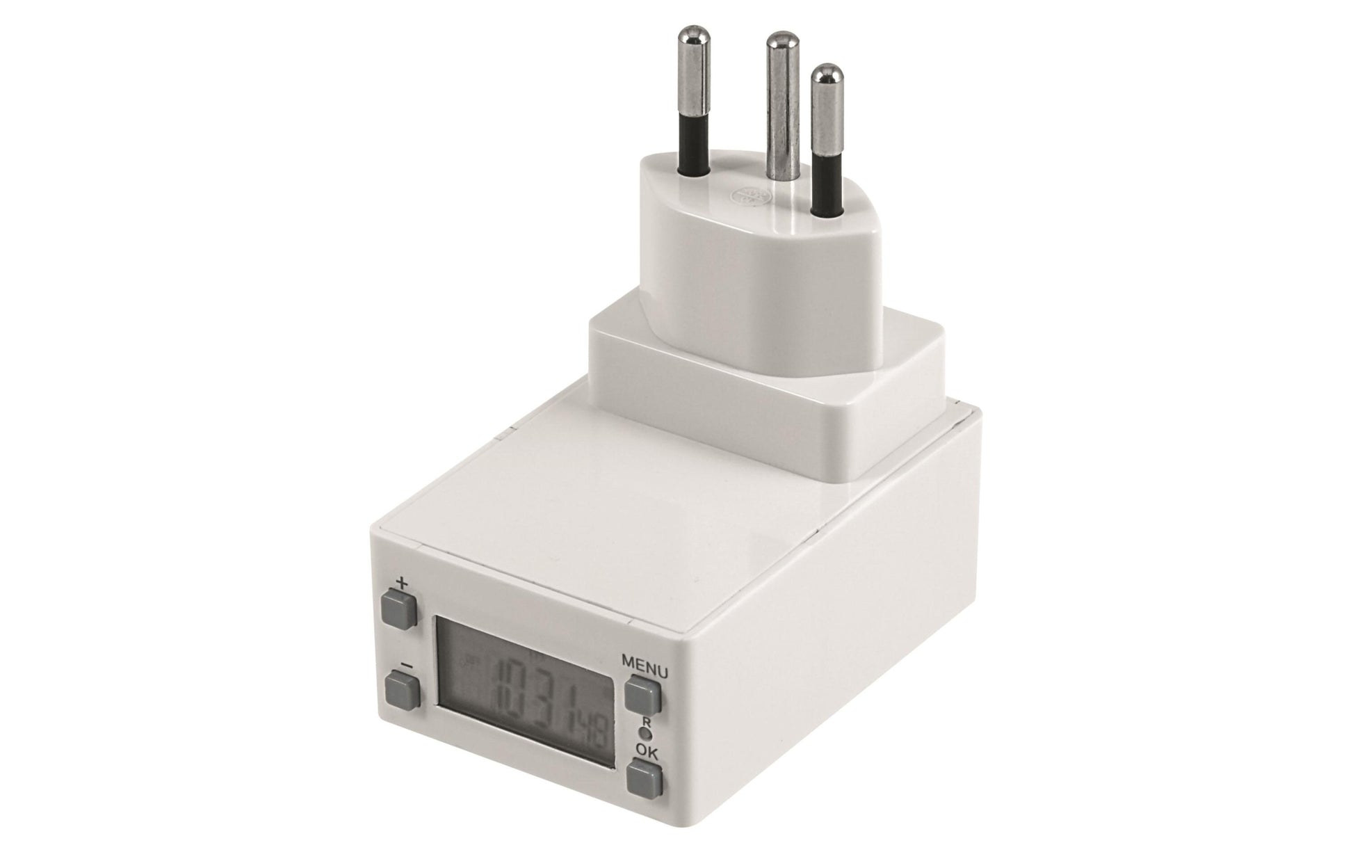 Steffen Timer Mini Digi – Zubehör – Digitale Zeitschaltuhr, 20 Programme, Zwischenstecker