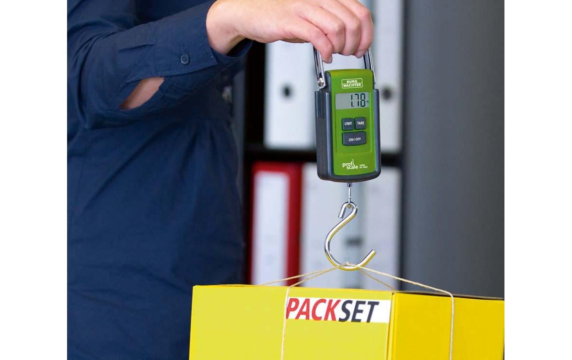 BURG-WÄCHTER Burgwächter – Kofferwaage TARA PS 7600 – bis 40 kg, Genauigkeit 100 g – grün – Kunststoff