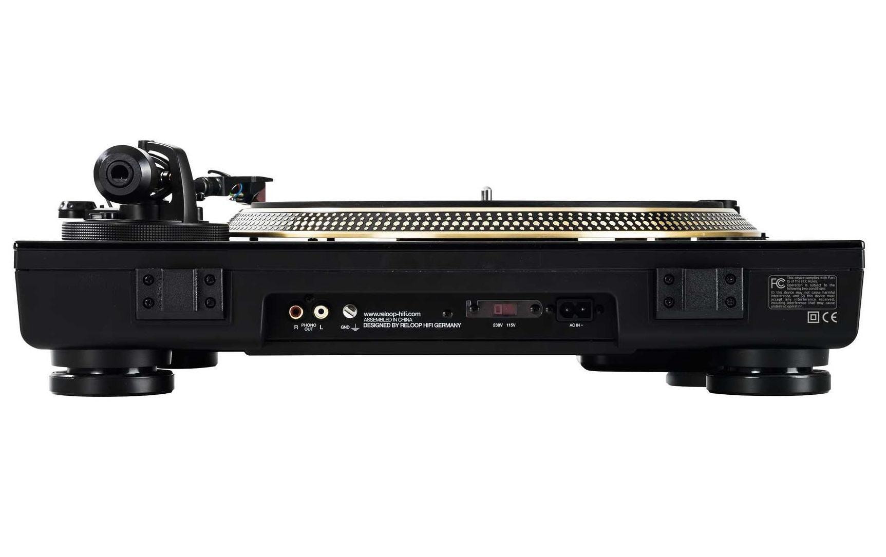 Reloop HiFi Turn5 – Plattenspieler – Direktantrieb, inkl. Ortofon 2M Red, S-Form-Tonarm, 78 U/min – Schwarz