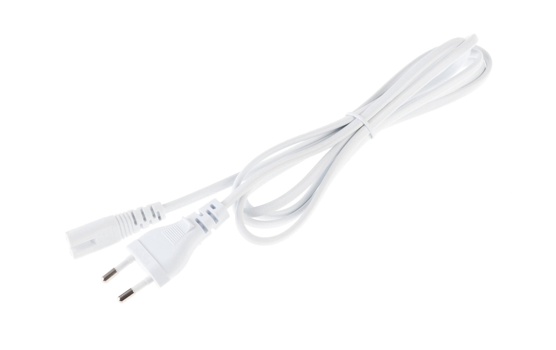 NIWOTRON Netzkabel – Eurostecker (Typ C) – IEC C7, 2 m, 250 V/2,5 A, Weiss