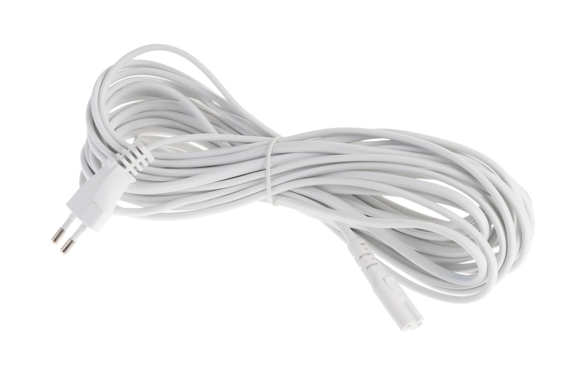 NIWOTRON Netzkabel, Eurostecker (Typ C) auf IEC C7, 250 V, 10 m, Weiss, 04-4073