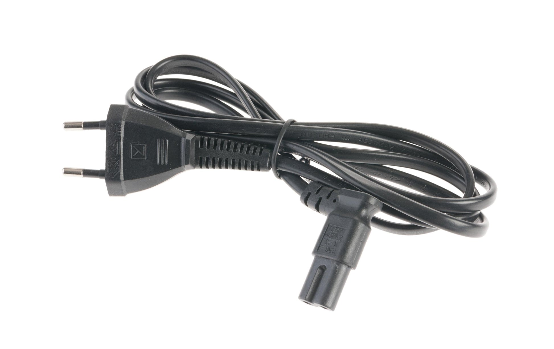 NIWOTRON Netzkabel – T26–IEC C7, 1,5 m, 250 V/2,5 A, schwarz